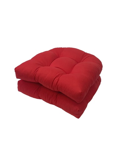 Homyl Kapalı Açık Hasır Patio Oturma Minderi, 19" X Alabilir Kırmızı