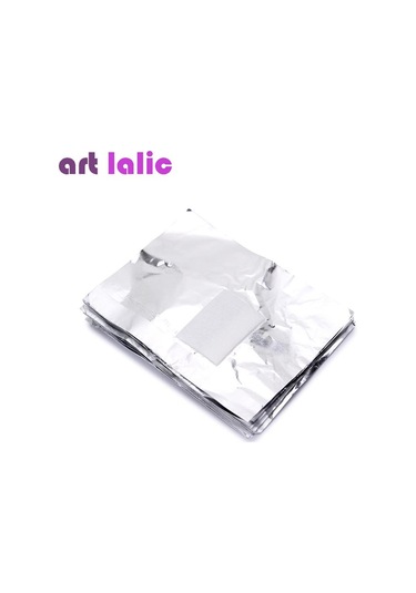 100 Adet Tırnak Sanat Kaldırma Alüminyum Folyo Akrilik Jel Cila Temizleme Sarar Manikür Aracı Kapalı Islatın