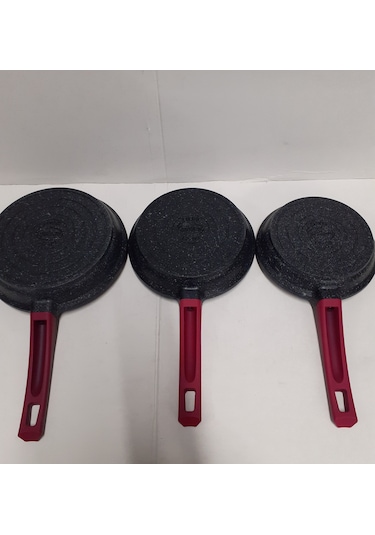 Gülsan Döküm Granit Tava Seti 18. 20. 22 Cm