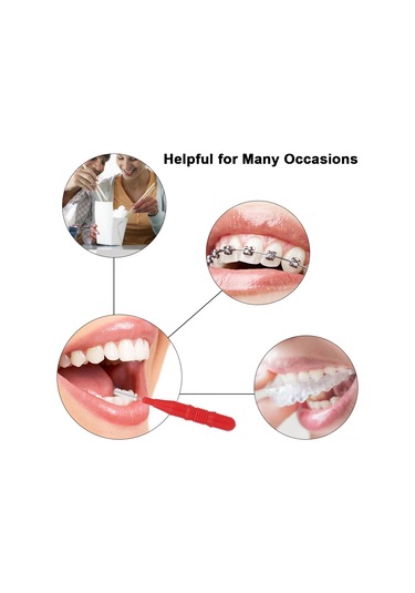 Samdoo Ağız Bakımı Aletleri: 2mm Kırmızı Ve 2.5mm Mavi Diş Arası Fırçalar, Yumuşak Telli, Aile İçin Uygun, 30 Adet Paket