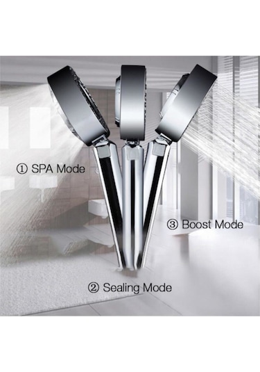 Yayke 3 Aşama Şampuanlı Sihirli Spa El Duş Başlığı Banyo Diğer