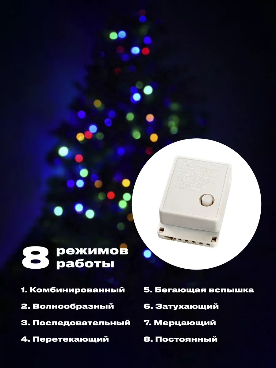 Twinklegarlooo 20 Metrelik Renkli Yılbaşı Ağacı Süsleme Işığı 46200858 Sesli Kontrol