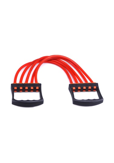 Sones 5 Direnç Tüpü Göğüs Genişletici Göğüs Egzersizi Çekici Kol Güçlendirme Eğitmeni Çıkarılabilir Çekme Halatı Fitness Ekipmanı Kırmızı