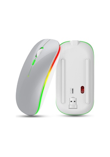 Geeksen Kablosuz M40 Fare: 10m Menzil, 1600dpı, Şarj Edilebilir, Abs Malzeme, Siyah/gümüş M40