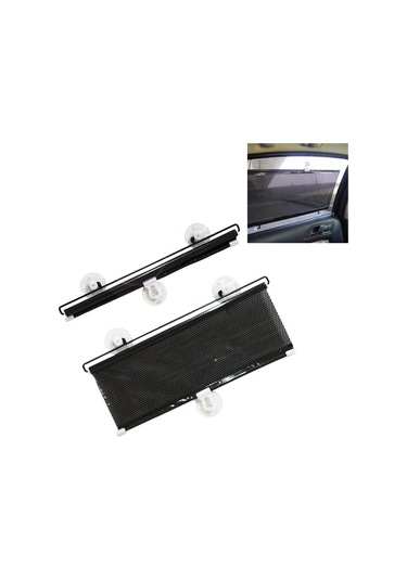 Otomobil Yan Camı İçin Geri Çekilebilir Araba Güneşlik, Boyut: 60cm X 40cm, Rastgele Renk Teslimatı