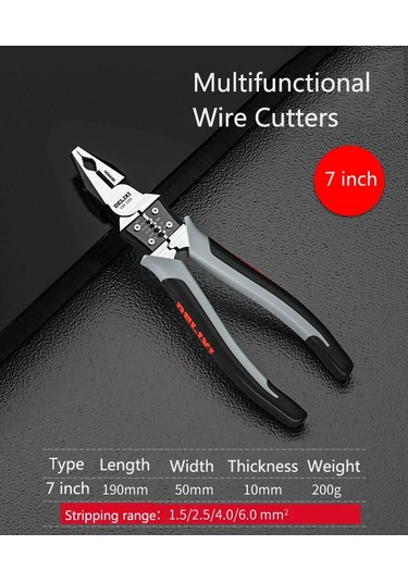 Çok Fonksiyonlu Evrensel Çapraz Pense İğne Kargaburun Donanım Araçları Evrensel Wire Cutter 7 İnch