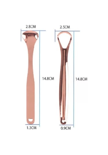 Kutulu Bakır Dil Sıyırıcı 2'li