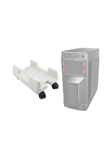 Sones Zj008 Frenli Hareketli Tepsili Bilgisayar Ana Bilgisayar Braketi Gri Beyaz