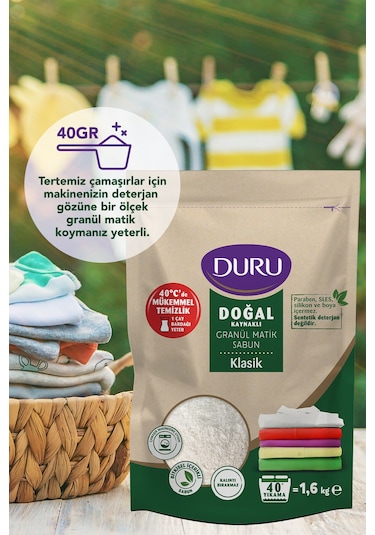 Granül Matik Sabun Klasik 2x1,6kg