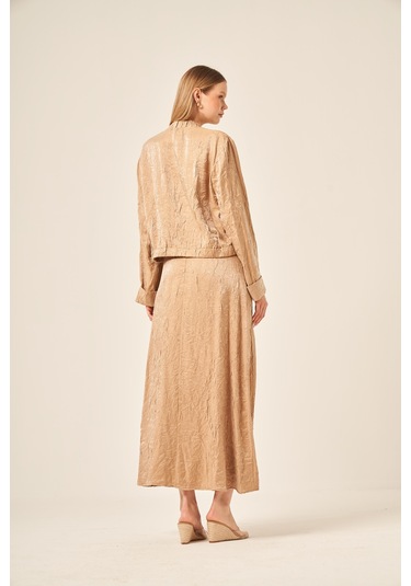 Ftz Women Kadın Kraş Etekli Takım Beige 31171 Beige