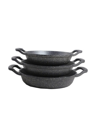 Davet Döküm 3'lü Granit Lüks Sahan Davet