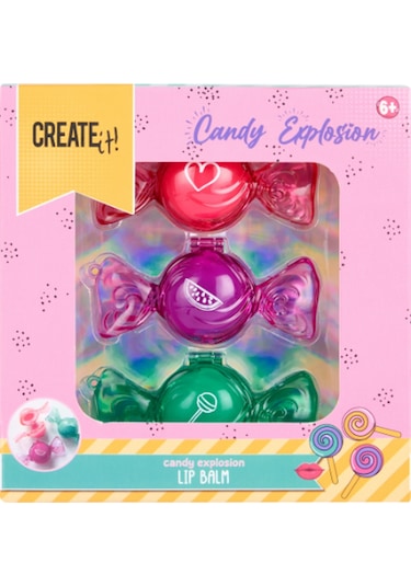 Create It 3'lü Dudak Balmı Seti - Candy Explosion