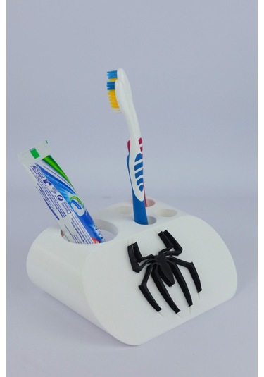 Spider Man - Dekoratif Diş Fırçalık Beyaz