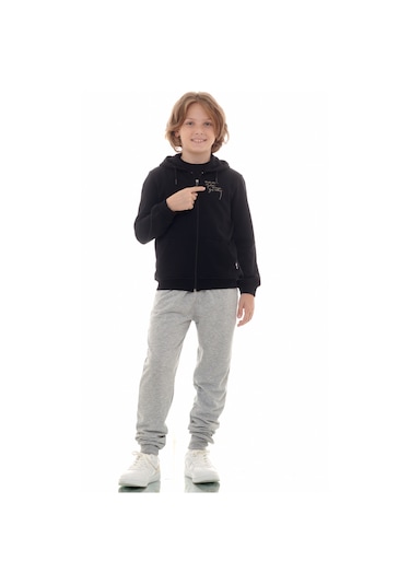 Galatasaray 100.yıl Çocuk Hoodie C232178 SIYAH