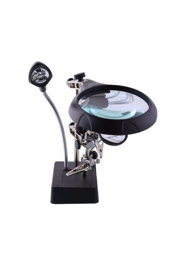 Bushman 5 LED 3 Farklı Mercek Çok Fonksiyonlu Lehim Tamir Standı