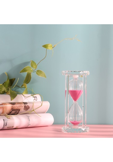 Wezone Renkli Kum Saati - 30 Dakika Zamanlayıcı, Ofis & Ev Dekorasyonu, Hediye Seçeneği Kırmızı