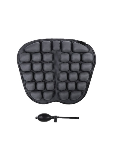 In-sc003 Araba Ofis Şişme Hava Yastığı Koltuk Minderi, Stil: Manuel Şişirme Siyah