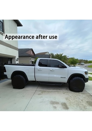 Dashanshop Lastik Kılıfı 4lü Set Ev Tipi Karavan Güneşten Koruma Yaşlanma Önleyici Universal