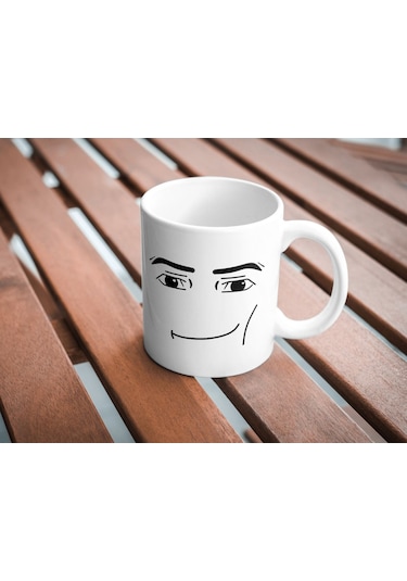 Roblox Yüz Temalı Bardak Kupa Cup Mug Beyaz