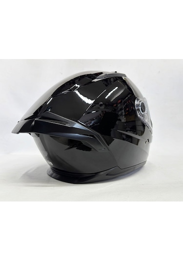 Mt Braker Sv Pure A11 Parlak Siyah İç Güneş Vizörlü Kask Siyah