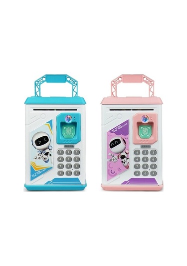 Tongxida Çocuk Karikatür İnsan Yüzü Parmak İzi Müzik Çin İngiliz Anahtarı Kumbara, Pil Pembe