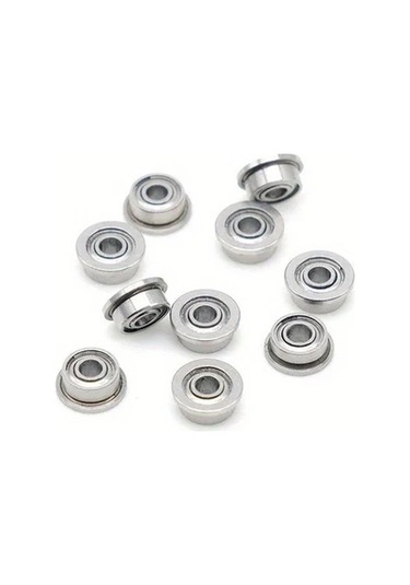 Dashanshop 5 Adet Mf148zz 8x14x4mm Mini Metal Flanged Rulman Hassas Uygulamalar İçin İnce Duvarlı