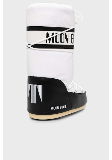 Moon Boot Bayan Kar Botu 80d1400440 Na02 Siyah-beyaz Siyah-beyaz Beyaz - Siyah