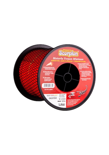 Misina 3.3mm 123m Kırmızı 3 Köşe Scorpıon