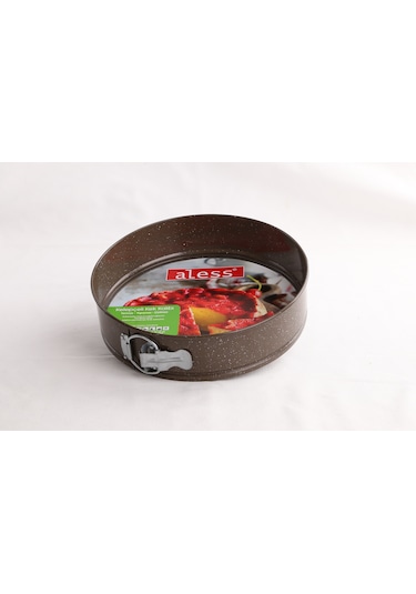 Aless Yanmaz Yapışmaz 24cm Kelepçeli Kek Kalıbı Kahverengi