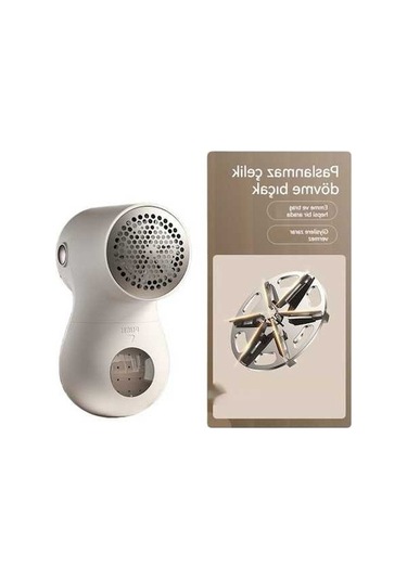 Dancemonkey Ev Taşınabilir Mini Şarjlı Saç Topu Düzeltici-beyaz Beyaz