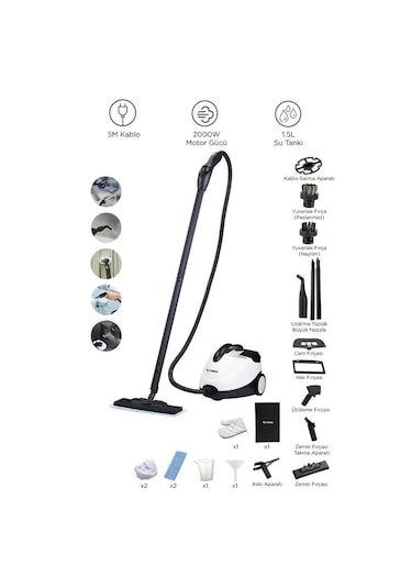 Torima CX002B Koltuk Ve Halı Yıkama Makinesi + CB-08C Buharlı Temizleyici