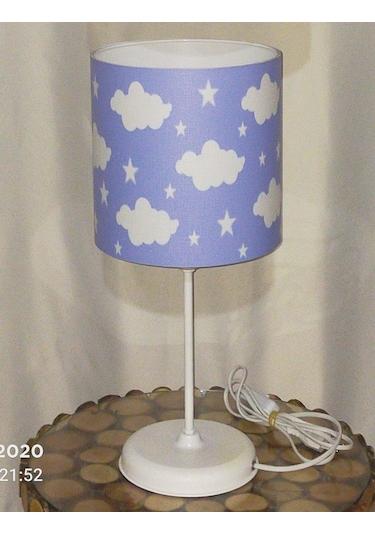 Mavi Bulut Yıldız Erkek Genç Odası Çocuk Odası Abajur