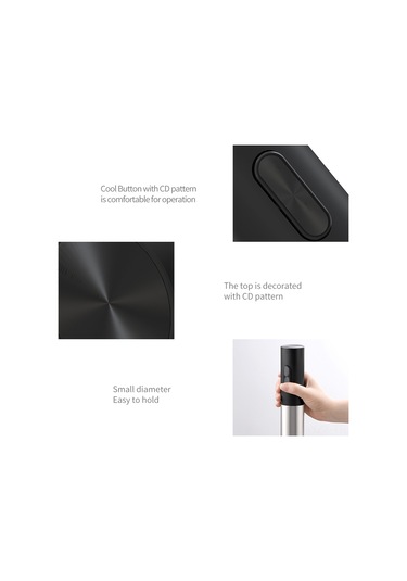 Yaozixa Siyah Otomatik Şarap Açıcı Seti - Yüksek Yoğunluklu Dişli, Type-c Şarjlı, Otomatik Çıkartma, Sarap Gereçleri Paketi Siyah