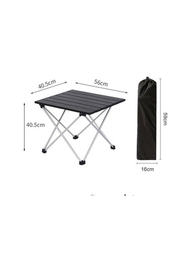 Bloomnest Yük Taşınabilir Mavi Sehpası, Plastik Piknik Mekan Masası, Kamp İç/dış Alüminyum 57x41x40cm 25kg & - Tr Mavi Mavi