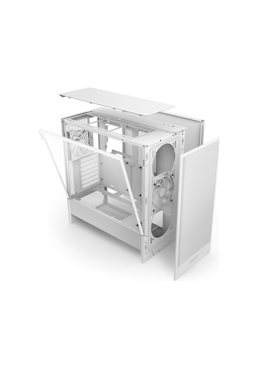 Nzxt H5 Flow 2024 CC-H52FW-01 2 Fanlı Atx Beyaz Bilgisayar Kasası