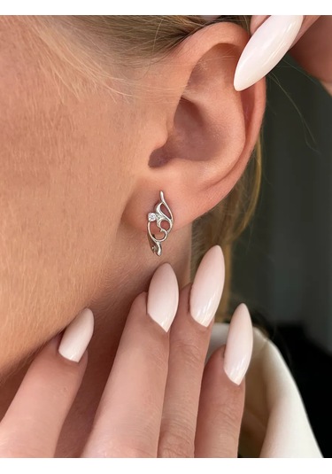 Serebranyj Dom 925 Gümüş Taşlı Küpeler 12392790 Diğer