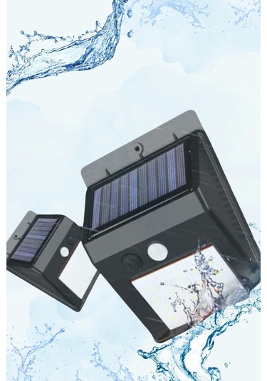 Güneş Enerjili Sensörlü Duvar Lambası Bahçe Lamba Suya Dayanıklı Bahçe Aydınlatma Çok Renkli