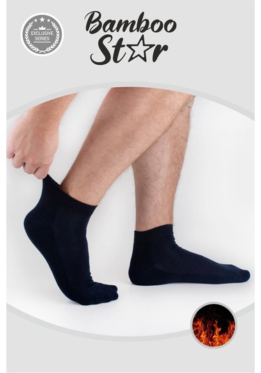 Termal Erkek Çorap Tabanı Havlu Pamuklu Kışlık Kalın Premium Yarım Konç Çorap 6lı Asorti Paket Çok Renkli