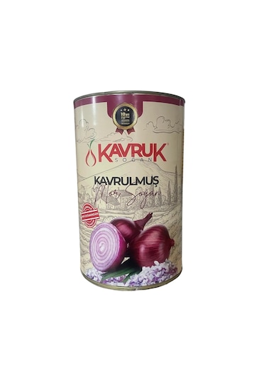 Kavruk Kavrulmuş Mor Soğan Konserve 4 KG