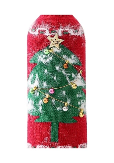 Pazly Yılbaşı Suntek Şişesi Şarap Noel-ağacı Kapağı, El Cl