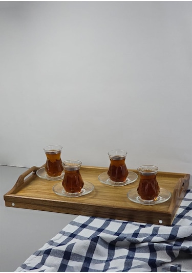 Akasya Tepsi - Açılır Kapanır Ayaklı Tepsi - 50x30 Cm