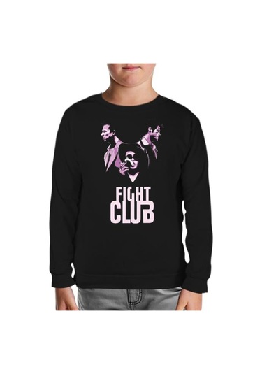 Fight Club - Smoky Siyah Çocuk Sweatshirt Siyah