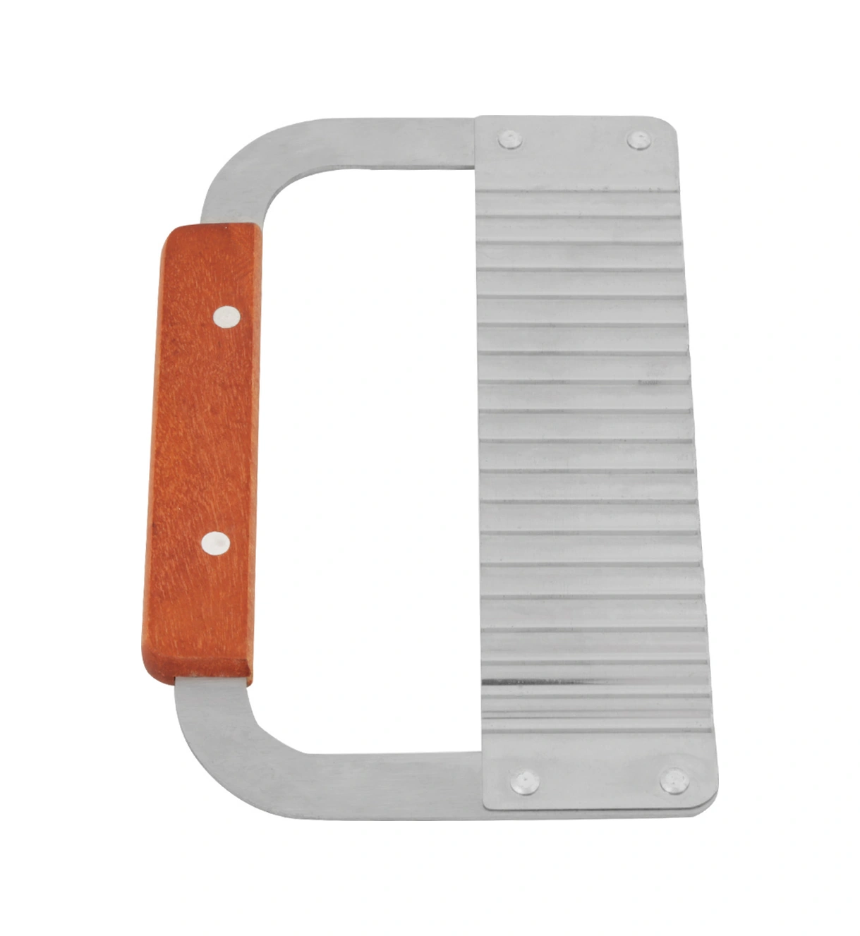 Wezone Ahşap Saplı Paslanmaz Çelik Dalga Kenar Sabun, Sebze, Mum Kesici - Dayanıklı Ve Kolay Kullanım Diğer