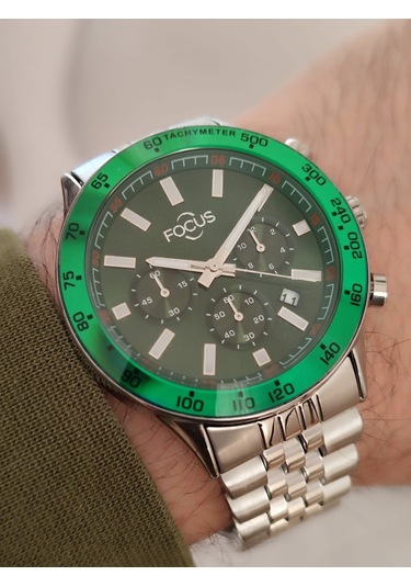 Focus Erkek Kol Saati Fonksiyonlu Çelik Kasa Takvimli 2092