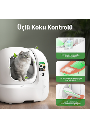 Petkit Purobot Max Pro 2 Akıllı Kedi Tuvaleti Resmi Distribütör Garantili
