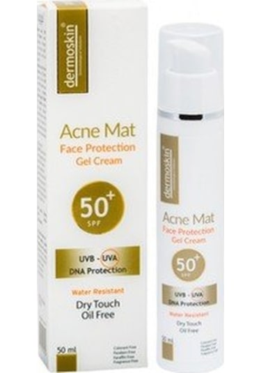 Dermoskin Acne Mat Face Protection Gel Güneş Kremi SPF50+ 50 ML
