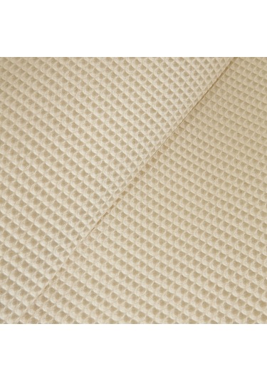 Karaca Home Elarıs Gofre Çift Kişilik Yatak Örtüsü Takımı Ekru Ekru