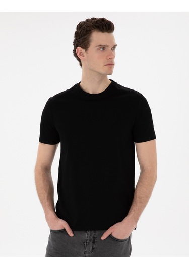 Pierre Cardin Erkek Siyah Tişört Basic 50302560-vr046 Siyah