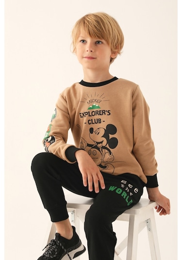Mickey Mouse Vizon Erkek Çocuk Eşofman Takımı