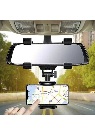 360 Dönen Araba Dikiz Aynası Tutucu Montaj Standı Aksesuarları Cep Telefonu İçin, 2024